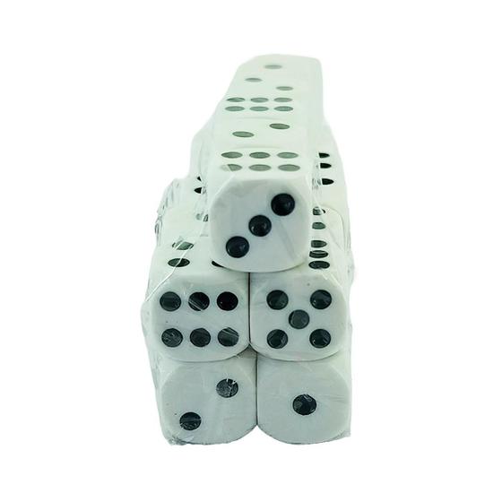 Imagem de Kit de Dados 6 Lados 16mm Jogos de Tabuleiro Bingo Eventos 25/50/100 Unidades