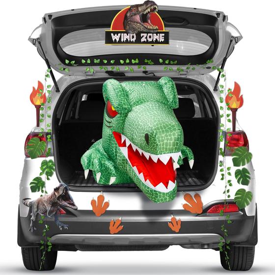 Imagem de Kit de Decoração de Carro Trunk or Treat Loninak com Dinossauro Inflável