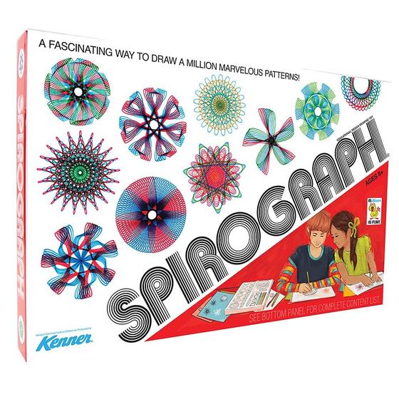 Imagem de Kit de desenho Spirograph Retro Deluxe Set com folha de design