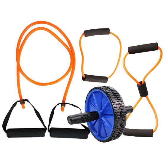 Imagem de Kit de Elástico Extensores Roda Para Exercícios Funcionais