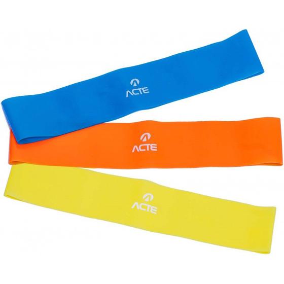 Kit de Elásticos Mini Bands 3 Intensidades ACTE SPORTS T71 Menor preço em Kit de Elásticos Mini Bands 3 Intensidades ACTE SPORTS T71