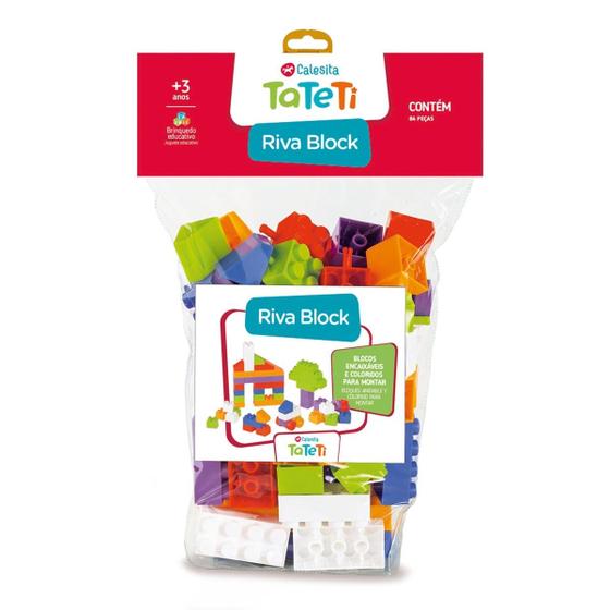 Imagem de Kit de encaixe riva block com 84 peças - tateti - 4
