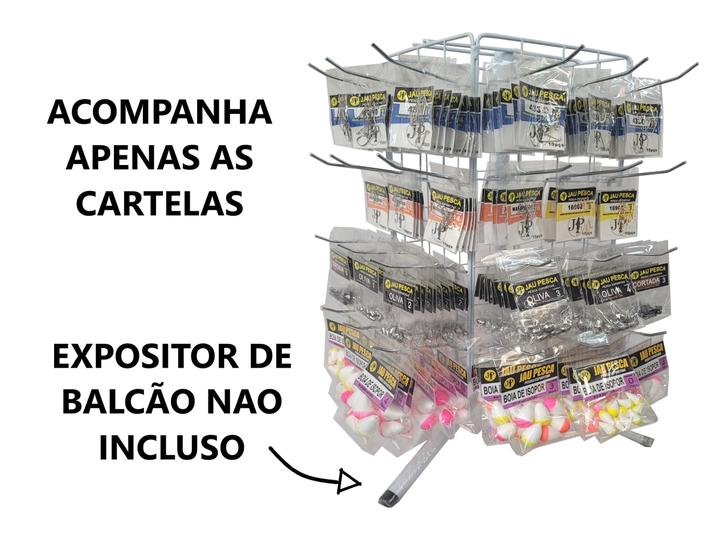 Imagem de Kit De Encartelados De Pesca Com 520 Cartelas Para Lojistas (4.820 Itens)