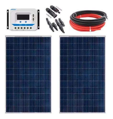 Imagem de Kit De Energia Solar Resun 2 Placas 100w Com Controlador 30a