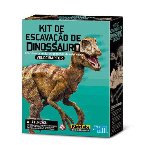 Kit de Escavação de Dinossauro - Velociraptor - Kidz Labs - 4M ...