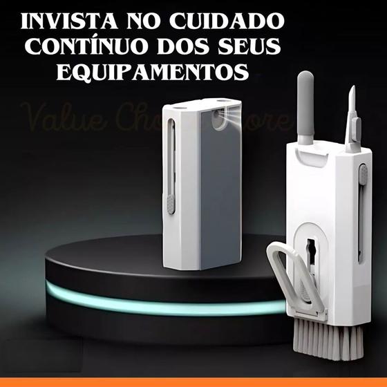 Imagem de Kit de Escovas de Limpeza Lançamento que Remove Poeiras com Flocagem para Celular Teclado PC e Fone