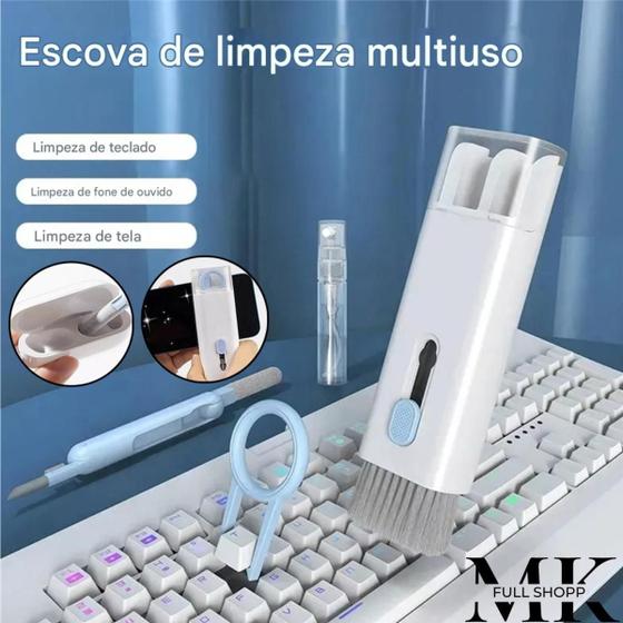 Imagem de Kit de Escovas de Limpeza Multiuso Celular Teclado