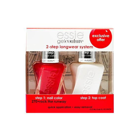 Imagem de Kit de esmaltes essie Gel Couture Longwear Scarlet Red