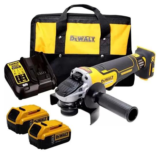 Imagem de Kit de Esmerilhadeira Angular de 4.1/2 (115mm) - 5” (125 mm) - Dewalt