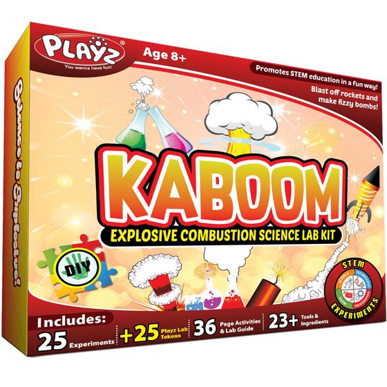 Imagem de Kit de Experimentos Científicos Playz Kaboom! - Mais de 50 Experimentos (8-12 anos)