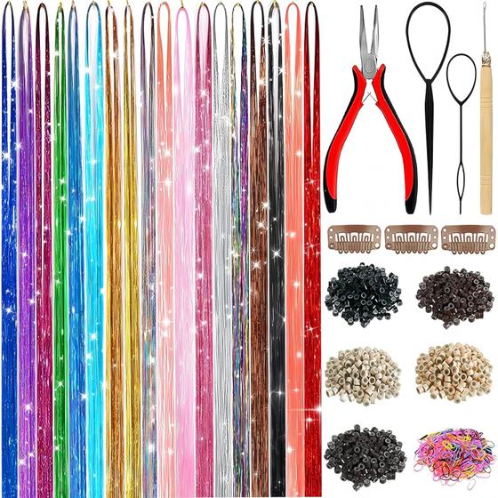 Imagem de Kit de Extensões de Cabelo LEDIZE - 7600 Mechas com Luzes de LED