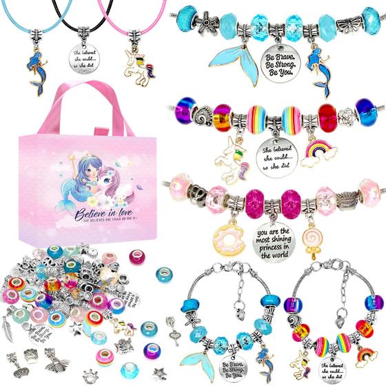 Imagem de Kit de fabricação de pulseiras Charm CH HAICHENG para meninas com unicórnio