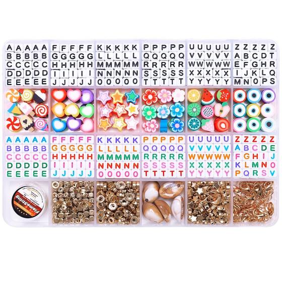 Imagem de Kit de Fabricação de Pulseiras Eppingwin com Argila e Miçangas