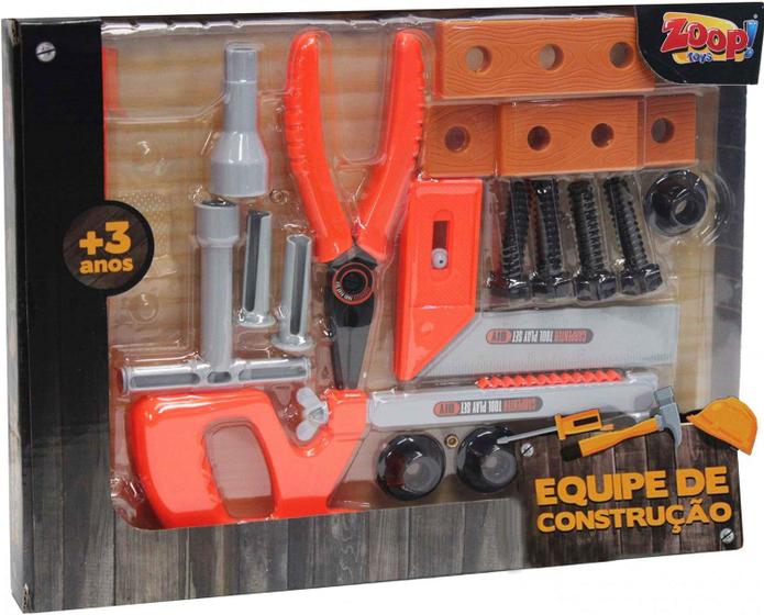 Imagem de Kit de Ferramentas 18 Peças Equipe de Construção Zoop Toys