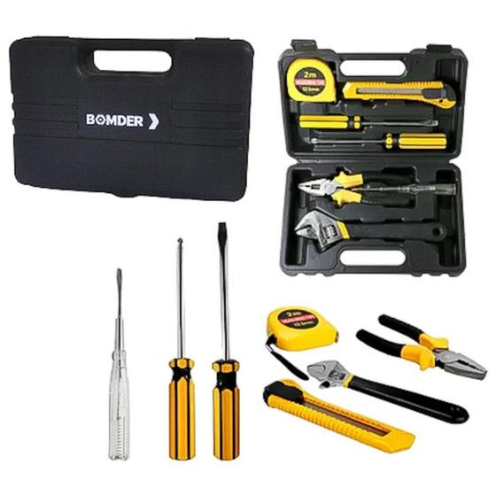 Imagem de Kit de Ferramentas Básicas 7 Peças + Maleta Multiuso Bomder