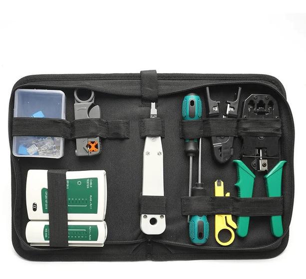 Imagem de Kit De Ferramentas De Rede C/  Bolsa 10 Em 1 Ti E Rede Completo