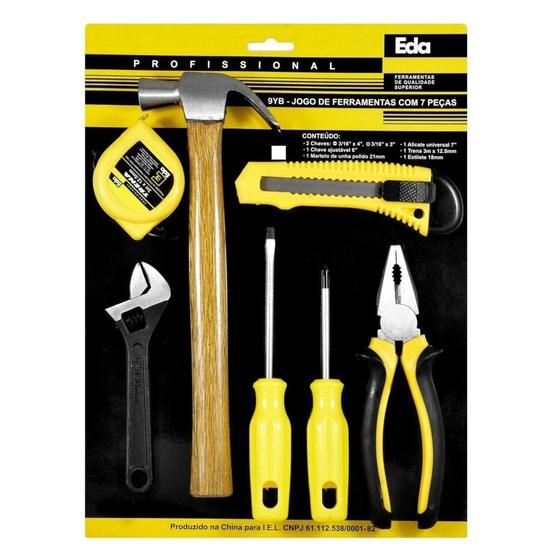 Kit de Ferramentas EDA 7 Peças Ref 9YB - Importadora Eda Menor preço em Kit de Ferramentas EDA 7 Peças Ref 9YB - Importadora Eda