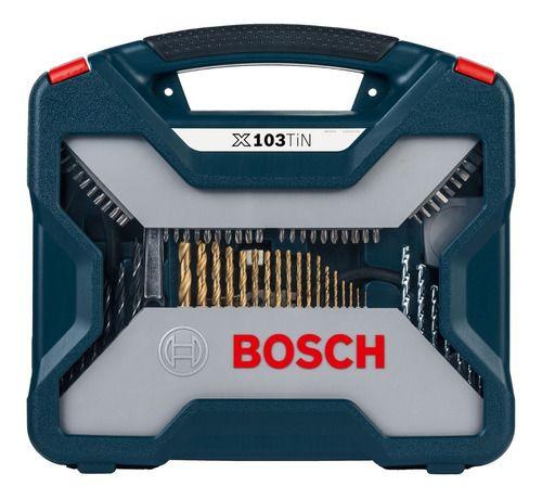 Kit De Ferramentas Estojo Bosch 103 Peças X-line X103tin Nf