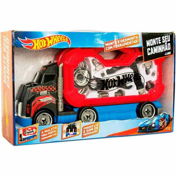 Imagem de Kit de Ferramentas Infantil - Hot Wheels - Monte seu Caminhão - Fun Divirta-Se