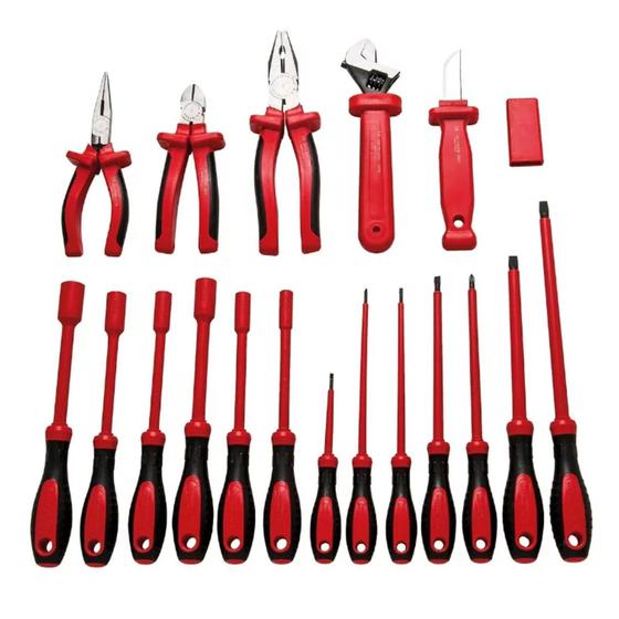 Kit de Ferramentas Isoladas 1000V IEC60900 18 Peças Tramontina 44349918 Menor preço em Kit de Ferramentas Isoladas 1000V IEC60900 18 Peças Tramontina 44349918