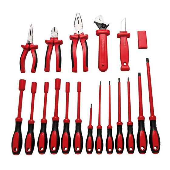 Kit de Ferramentas Isoladas 1000V IEC60900 com 18 Peças 44349/918 TRAMONTINA PRO Menor preço em Kit de Ferramentas Isoladas 1000V IEC60900 com 18 Peças 44349/918 TRAMONTINA PRO