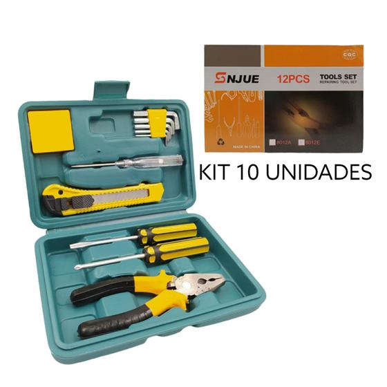 Imagem de Kit de Ferramentas Jogo 12 Peças com Maleta 8012A Kit 10 unidades