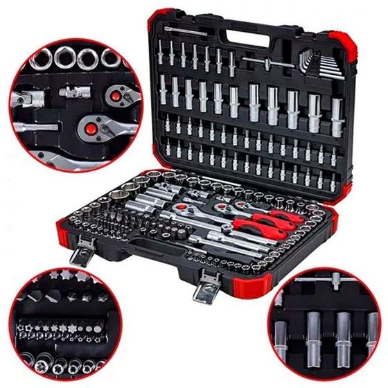 Imagem de Kit de Ferramentas Soquetes Sextavado 1/4" 3/8" 1/2" Gedore Red 172 Peças 3300058