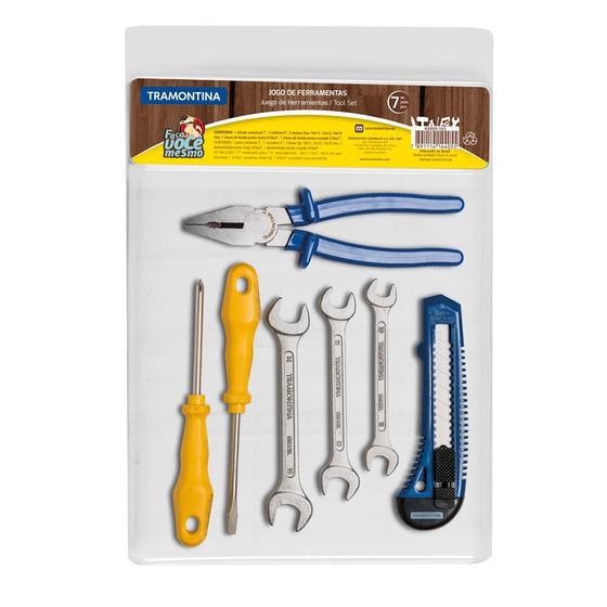 Kit de Ferramentas Tramontina com Alicate Estilete/Chaves de Fenda/Chaves Fixas, 7 Peças - 43409103 é boa?