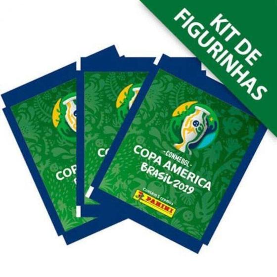 Imagem de Kit de Figurinhas CONMEBOL Copa América 2019 - 12 envelopes (60 figurinhas)