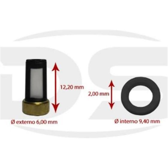 Imagem de Kit de filtro para bico injetor Kia Soul 2011 a 2020 DS 1259