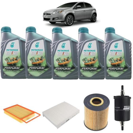 Imagem de Kit De Filtros E Oleo Motor Fiat Bravo 1.8 16v 2011 2012 13