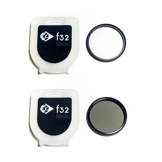 Imagem de Kit de filtros fotográficos UV e Polarizador 58mm