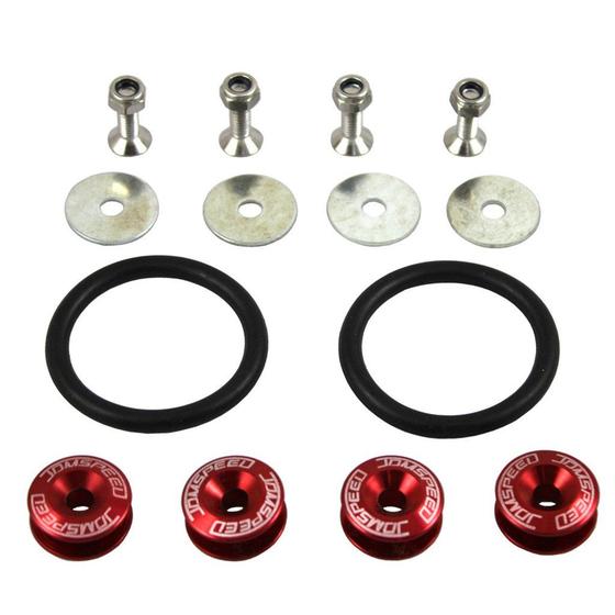 Imagem de Kit de fixação de liberação rápida Bumper Trunk JDMSPEED Red