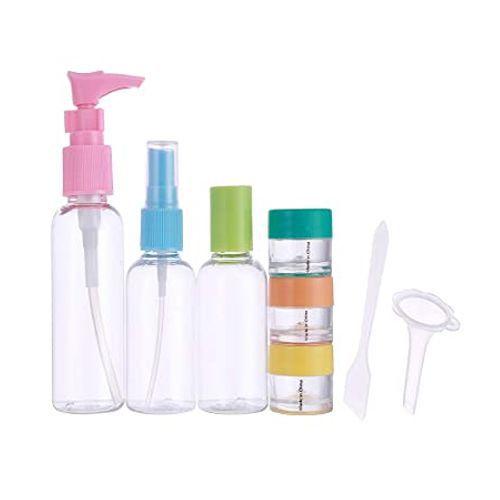 Imagem de Kit de frascos para viagem, com 8 unidades,Colorido.