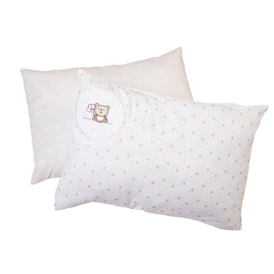 Imagem de Kit De Fronha Bebê Bordadas Com 2 Un Ted Balão 40x28Cm Papi