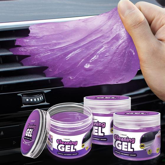 Imagem de Kit de gel de limpeza de carro FiveJoy Universal Car Detailing Purple