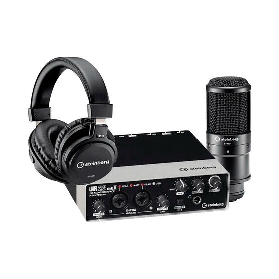 Imagem de Kit de Gravação Steinberg UR22 MKII Preto - AC2972