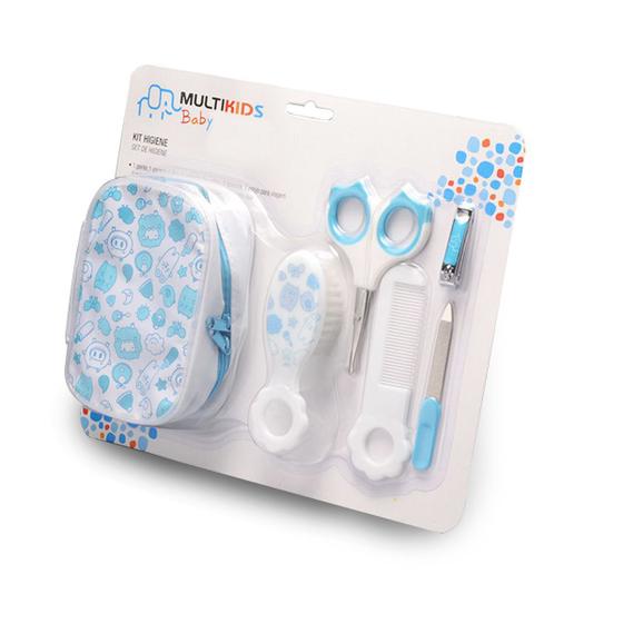 Imagem de Kit de Higiene e Cuidados para Bebês Multikids Baby - Azul