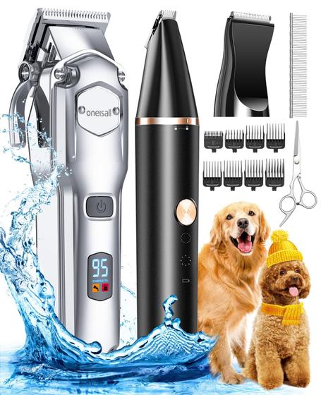 Imagem de Kit de Higiene para Cães com Pelos Grossos - Aparador de Patas Incluso