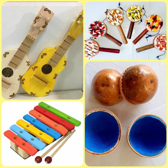 Imagem de Kit de Instrumentos Musicais Infantis Montessori
