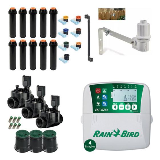 Imagem de Kit De Irrigação C/automação Por Aspersão Jardim Rain Bird