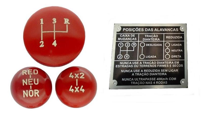 Kit de jogo de bola de câmbio 4 marchas 4x4 red vermelha com plaqueta preta jeep rural f75 Menor preço em Kit de jogo de bola de câmbio 4 marchas 4x4 red vermelha com plaqueta preta jeep rural f75