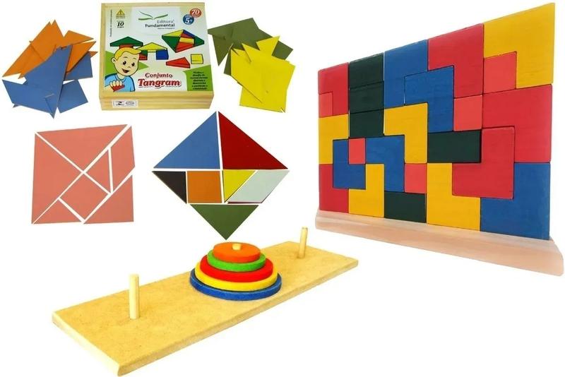 Kit de jogos raciocínio lógico matemático - Fundamental Brinquedos ...