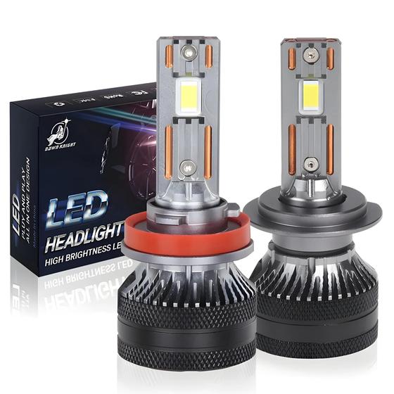 Imagem de Kit de Lâmpadas de Farol LED 140W Dawn Knight 4300K - H7, H11, H1, H4 (Duplo Tubo de Cobre)