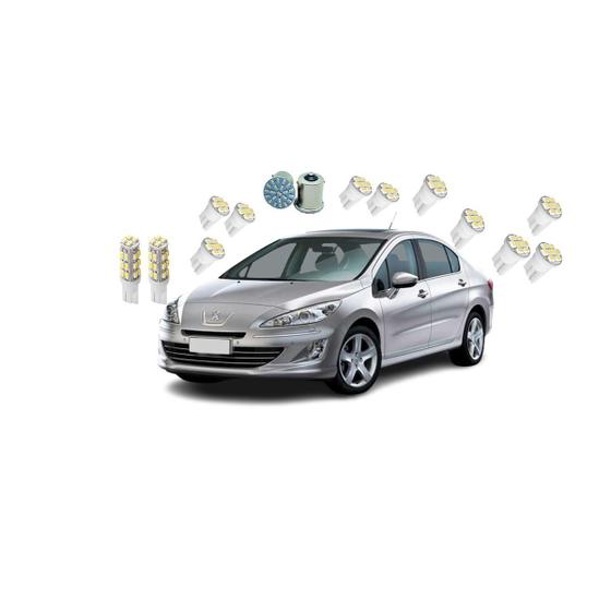 Imagem de Kit de Lâmpadas Internas Peugeot 408 2010 2011 2012 2013