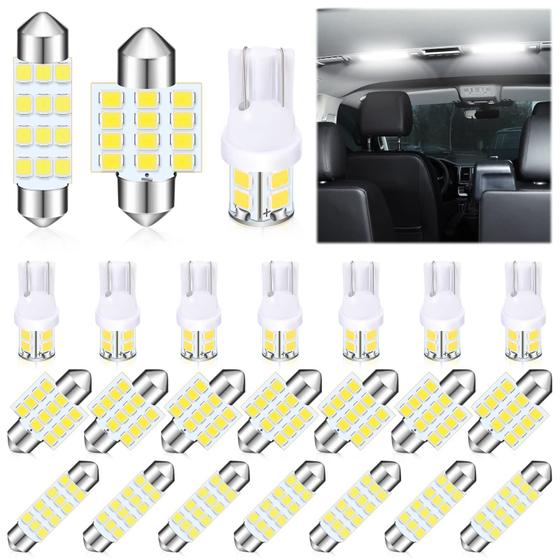 Imagem de Kit de Lâmpadas LED Tallew T10 (31mm e 42mm) - 24 Unidades para Carro