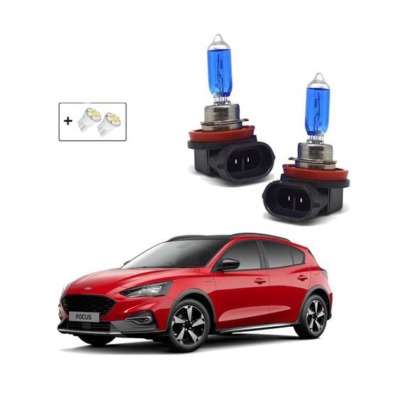 Imagem de Kit de Lâmpadas Shocklight Super Branca H11 Farol de Milha Focus de 2009 até 2018