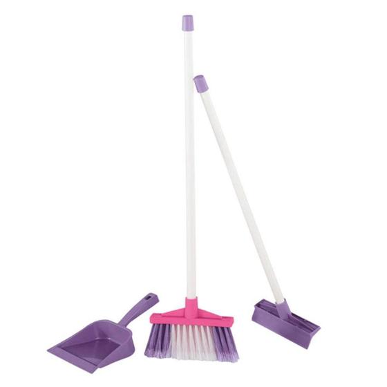 Imagem de Kit de Limpeza Simples - Rosa ou Lilás - Acessórios para Casinha - Calesita