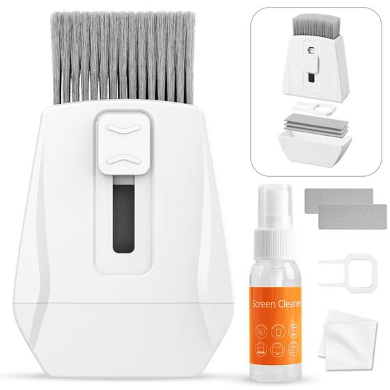 Imagem de Kit de limpeza WeCleno Keyboard Cleaner com escova e spray de 30 ml