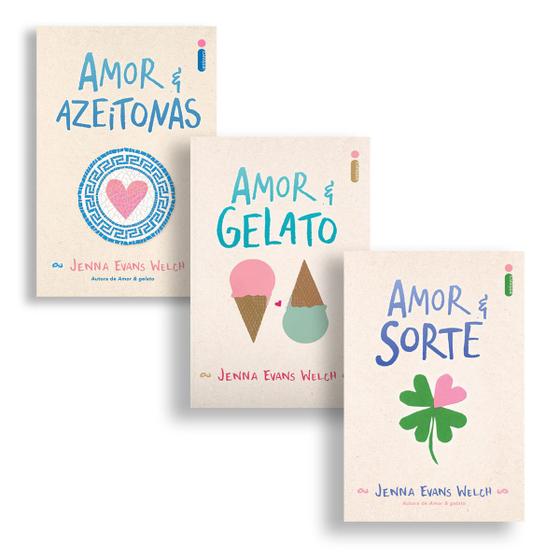 Imagem de Kit de Livros, Amor & Gelato + Amor & Sorte + Amor & Azeitonas, Preparem os Corações, Porque os Deliciosos Romances, Agora Estão Reunidos - Intrínseca